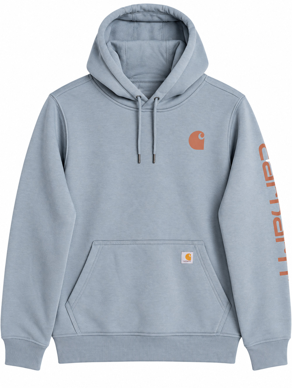 Carhartt Womens M Iconic Clarksburg Logo Hoodie Blue Gray NWT